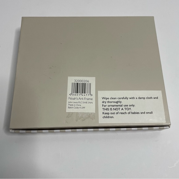 NIB John Lewis “For Baby” Noah’s Ark Free Standing Frame for (3x3 Photo) - Picture 8 of 8